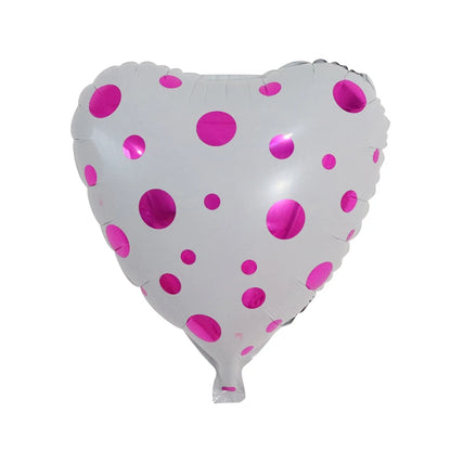 50‑Pack 18" Valentine’s Day Heart Foil Balloons – “I Love You” Helium Wedding & Romantic Party Decorations
