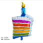 Rainbow Moon & Cloud Cake Gift Box Balloon – 1pc Aluminum Cartoon Birthday Party Decoration