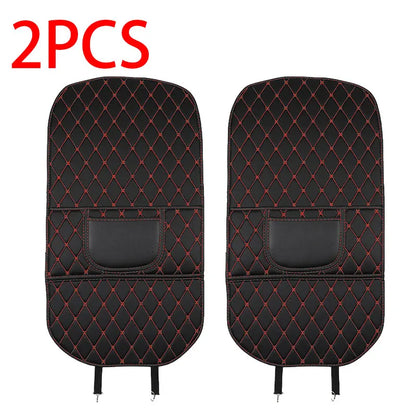 PU Leather Car Seat Back Protector Pad Interior Auto Anti Kick Pads for Kids Child Kick Anti Dirty Protect Mats Auto Accessories