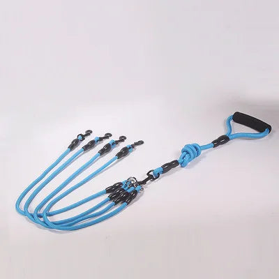 Pet Dog Leash Nylon Rope Double Dual Two Heads Dogs Leash 2 Way Coupler Harness
