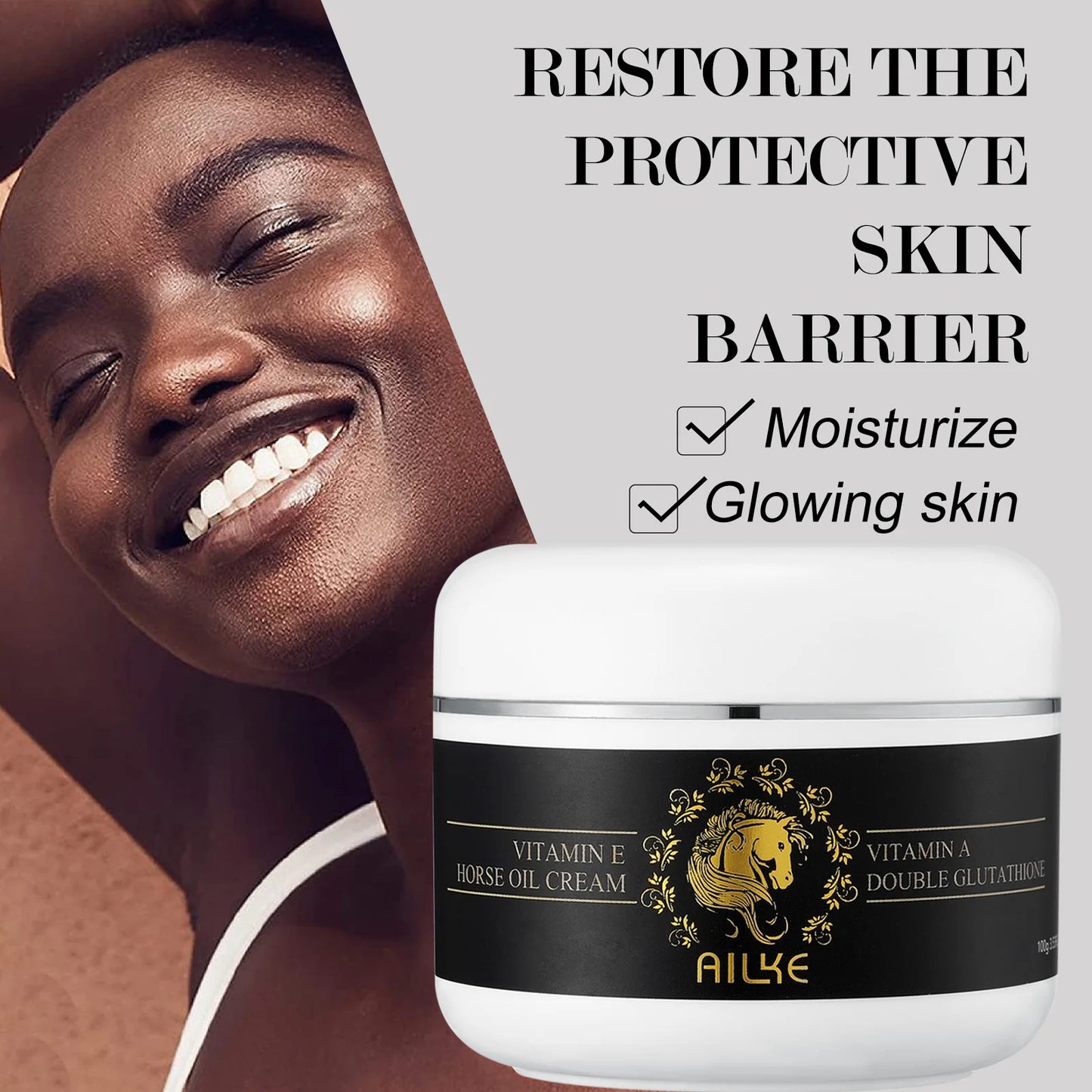 AILKE Collagen Whitening Kit, Skin Moisturizer, Hydration, Remove Dark Spots, Sun Spots, Freckles, Melanin, Even Skin Tone