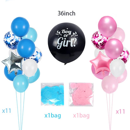 Gender Reveal Balloons Column Holder Question Mark Balloon Stand Boy or Girl Gender Reveal Birthday Party Decoration BabyShower