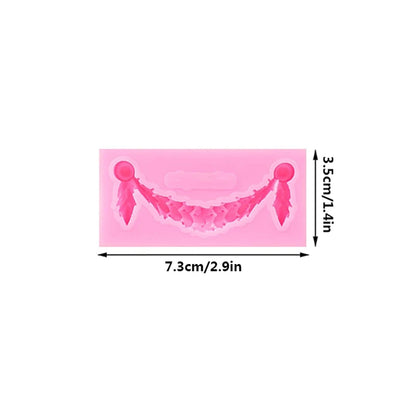 Baroque Style Curlicues Scroll Lace Fondant Silicone Mold Cake Border Decoration Cupcake Top Decoration Mold