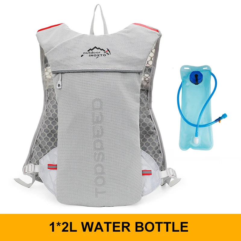 Outdoor Trail Running 5L Ultralight Backpack Hydration Jogging Vest Men Breathable Marathon Bicycle Bag Water Bottle 500ML