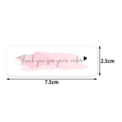 120Pcs Thank You for Your Order Stickers  Labels for Envelope Sealing for Small Business Decor Sticker Stationery Supply