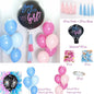 1 Set Giant Boy Or Girl Gender Reveal Black Latex Baby Shower Confetti Ballons