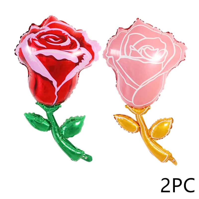 5PC Sunflower Daisy Rose Tulip Helium foil balloons Theme party decoration Mother's valentinesDay wedding Birthday dcorations
