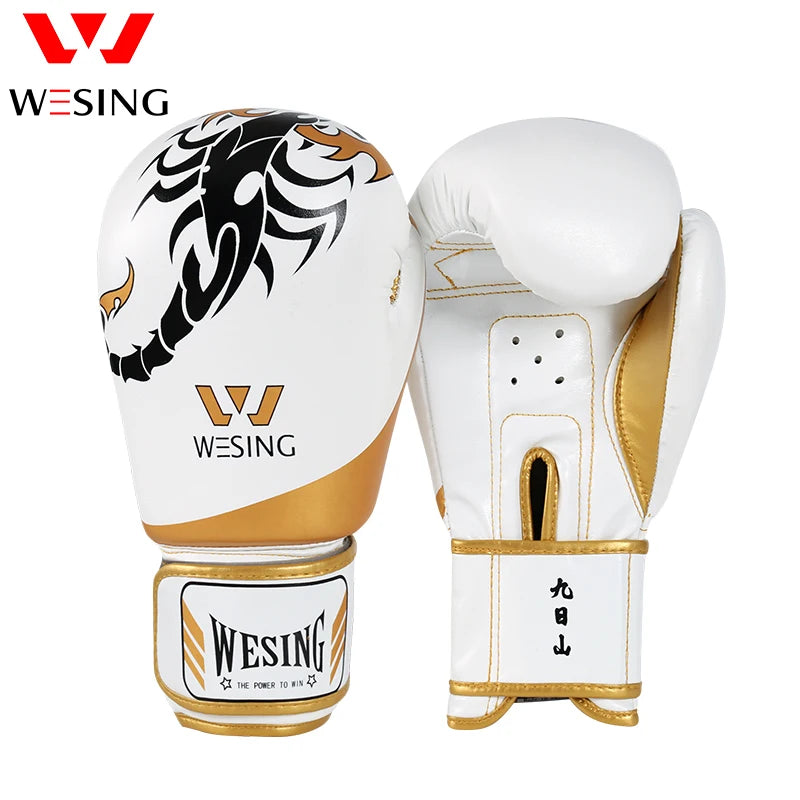 Wesing Boxing Gloves, New Boxing Mitts, Muay Thai Gloves, Guantes de Boxeo, Kickboxing, and Sanda Training Gloves.