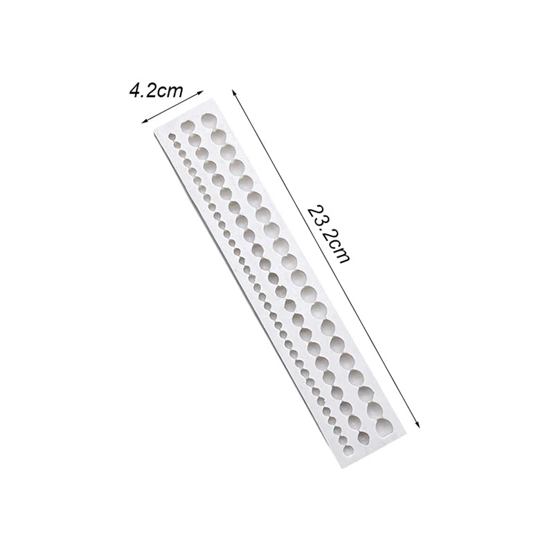 Pearl Rope Wave Flower Gemstone Shape Cake Side Lace Silicone Sugarcraft Mold Fondant Cake Decorating Tools