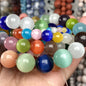 Natural Stone Beads 4-10mm Amethysts Lava Turquoises Agates Jades Garnet Quartzs Beads For Jewelry Making DIY Bracelet Necklace