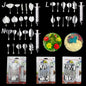 14 style 3D Gelatin Cake  Mold Jelly Art Pudding Flowers Stainless Steel Nozzle Syringe  Needle Kit Cake Decorating Tools