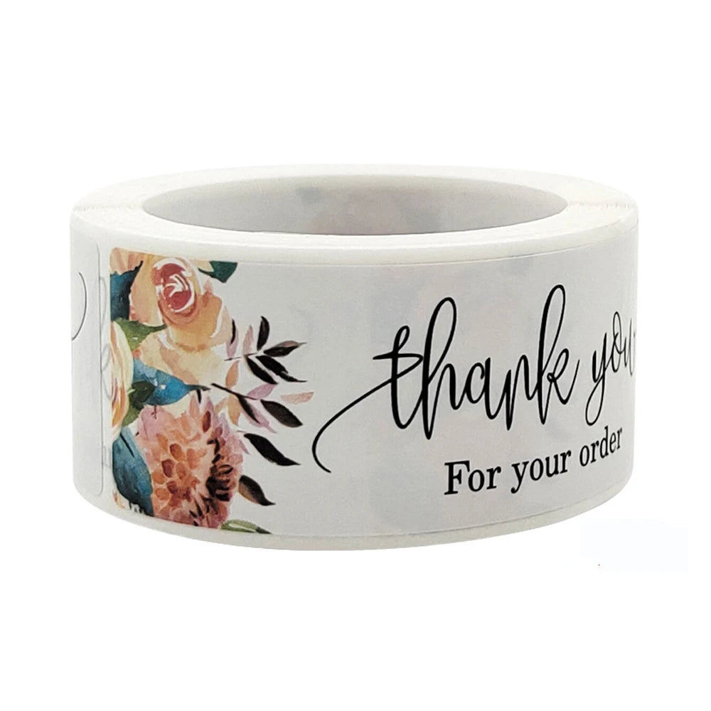 120Pcs Thank You for Your Order Stickers  Labels for Envelope Sealing for Small Business Decor Sticker Stationery Supply