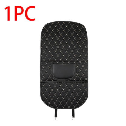 PU Leather Car Seat Back Protector Pad Interior Auto Anti Kick Pads for Kids Child Kick Anti Dirty Protect Mats Auto Accessories