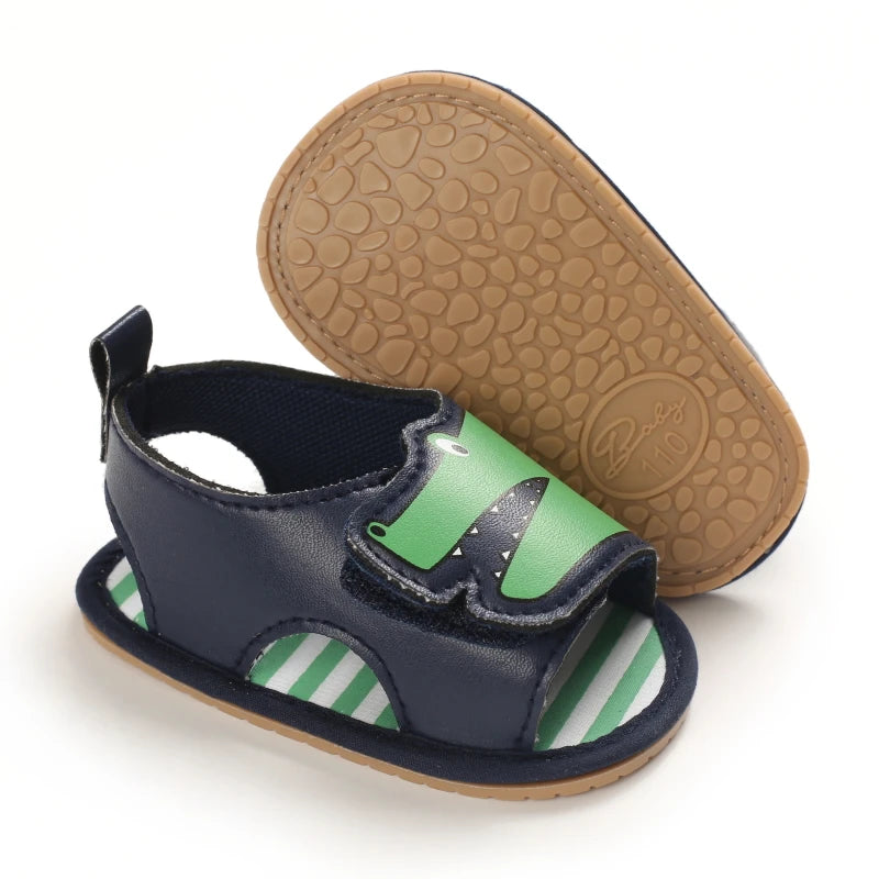 Toddler First Walker Baby Crib Newborn Baby Summer Sandals Infant Boy Girl Shoes Rubber Soft Sole Non-Slip