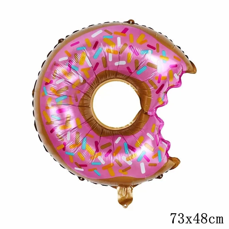 32Inch Donut globos Foil Balloon Fruit Ice Cream Helium Balloon Birthday Party Decoration Kids Toy Sweet Digital baby shower