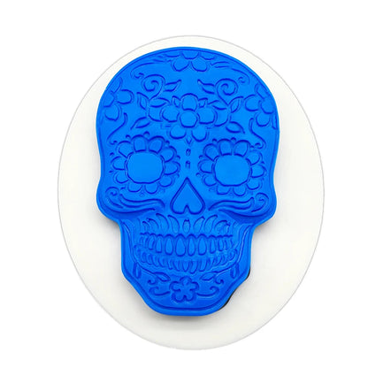 Skull Halloween Silicone Mold – Sugarcraft Fondant, Chocolate & Cupcake Decorating Tool