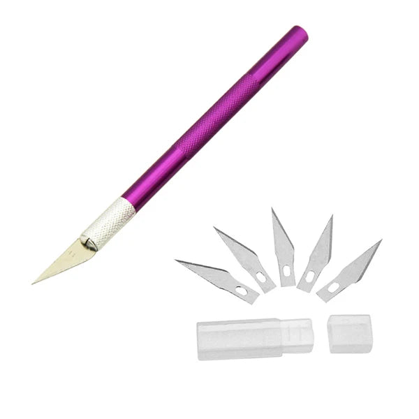 Sculpting Gum Paste Carving Baking Pastry Tools 6pcs Blades Knife Fruit Fondant Cake Decorating Tools