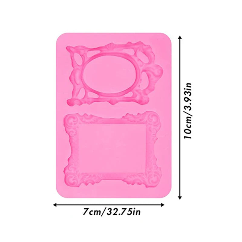 Baroque Style Curlicues Scroll Lace Fondant Silicone Mold Cake Border Decoration Cupcake Top Decoration Mold