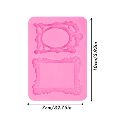 Baroque Style Curlicues Scroll Lace Fondant Silicone Mold Cake Border Decoration Cupcake Top Decoration Mold
