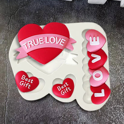 Bear LOVE Heart Silicone Sugarcraft Mold Resin Tools Cupcake Fondant Cake Decorating Tools