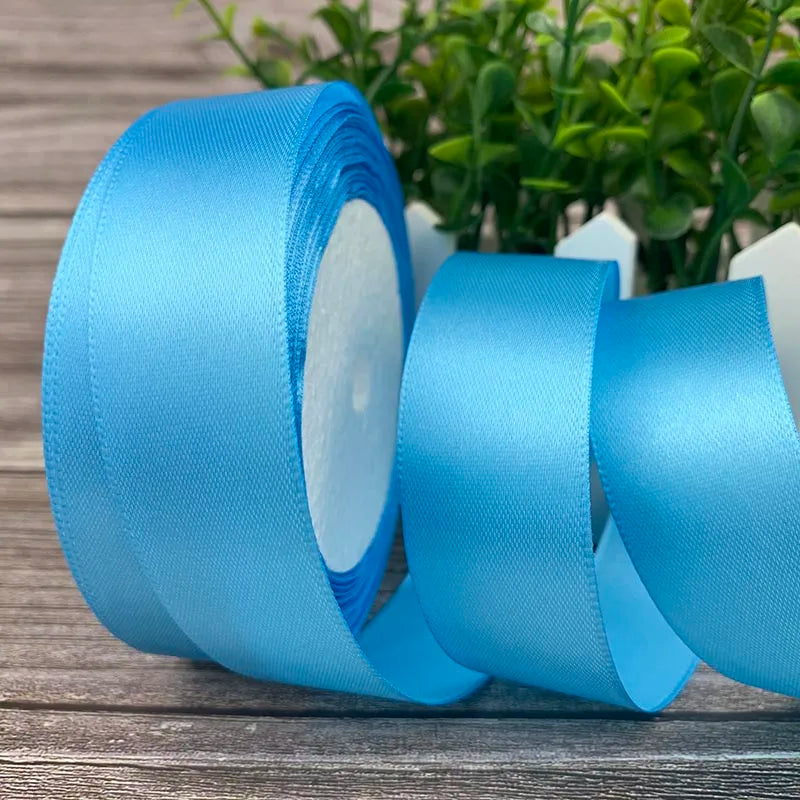 25 Yards/Roll Satin Ribbons For Crafts Bow Handmade Gift Wrapping Christmas Wedding Decorative Ribbon 6/10/15/20/25/40/50mm