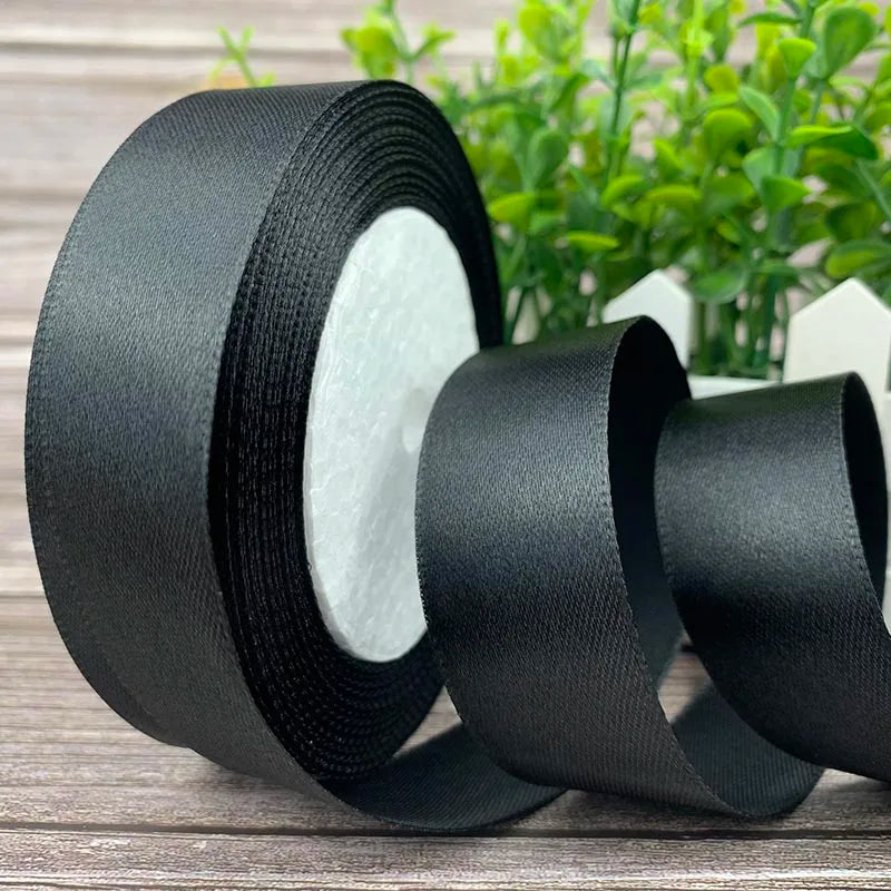 25 Yards/Roll Satin Ribbons For Crafts Bow Handmade Gift Wrapping Christmas Wedding Decorative Ribbon 6/10/15/20/25/40/50mm
