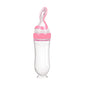 Safe Useful Silicone Baby Bottle With Spoon Food Supplement Rice Cereal Bottles Squeeze Spoon Milk Feeding Bottle Cup