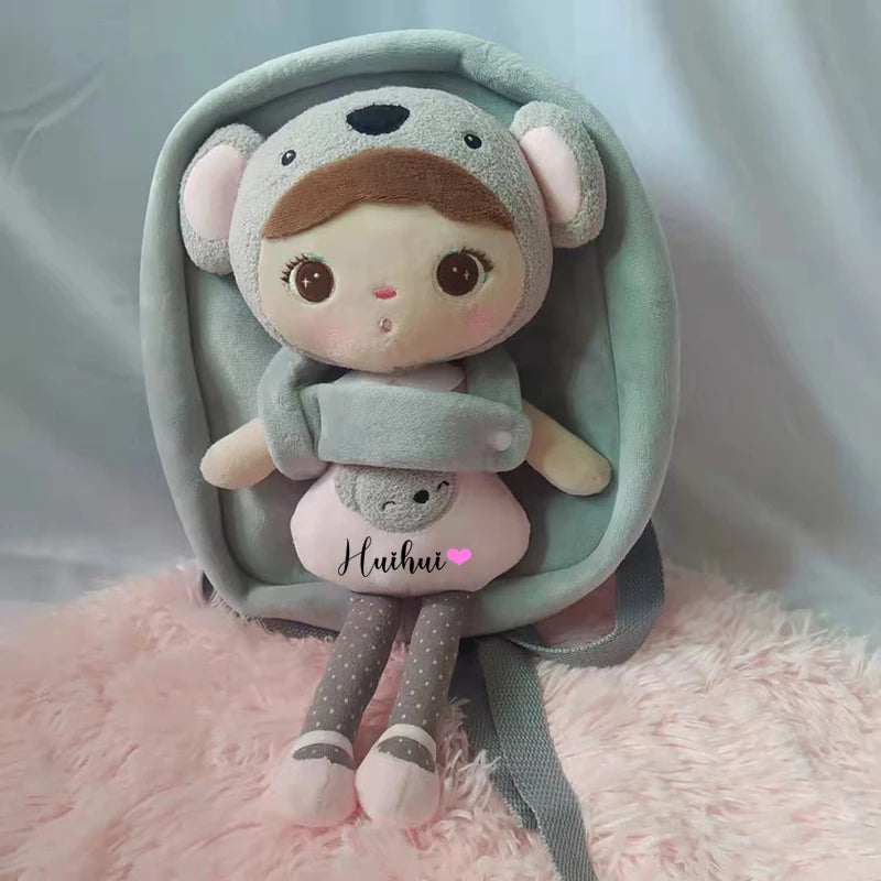 3D Koala & Panda Plush Kids Backpack – Personalized Cartoon School Bag for Boys & Girls