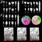 14 style 3D Gelatin Cake  Mold Jelly Art Pudding Flowers Stainless Steel Nozzle Syringe  Needle Kit Cake Decorating Tools