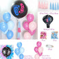 1 Set Giant Boy Or Girl Gender Reveal Black Latex Baby Shower Confetti Ballons