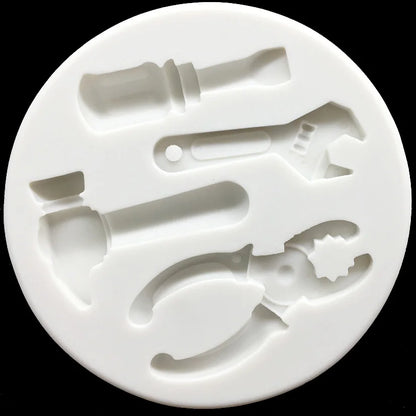 Hammer Wrench Bolt Driver Silicone Mold Sugarcraft Cupcake Baking Mold Fondant Cake Decorating Tools