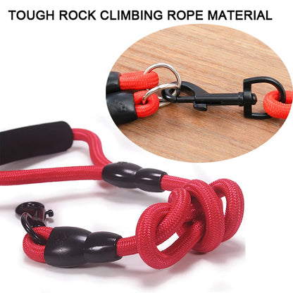 Pet Dog Leash Nylon Rope Double Dual Two Heads Dogs Leash 2 Way Coupler Harness