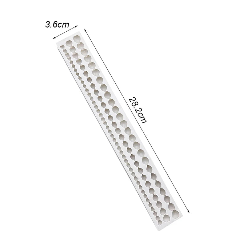 Pearl Rope Wave Flower Gemstone Shape Cake Side Lace Silicone Sugarcraft Mold Fondant Cake Decorating Tools