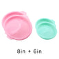 FAIS DU 2-8pcs Silicone Cake Pan 4/6/8inch Round Cake Layer Set Silicone Bakeware Mold for Baking Tools Rainbow Cake and Mousse