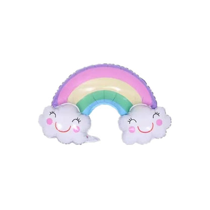 New large cloud rainbow series aluminum film balloon children's toy birthday party kindergarten classroom decoration supplies