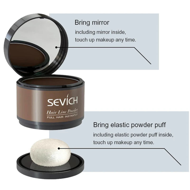 Sevich 12 Color Hairline Powder Hairline Shadow Cover Up Fill In Thinning Hair Unisex Hairline Shadow Powder Modified Gray Hair