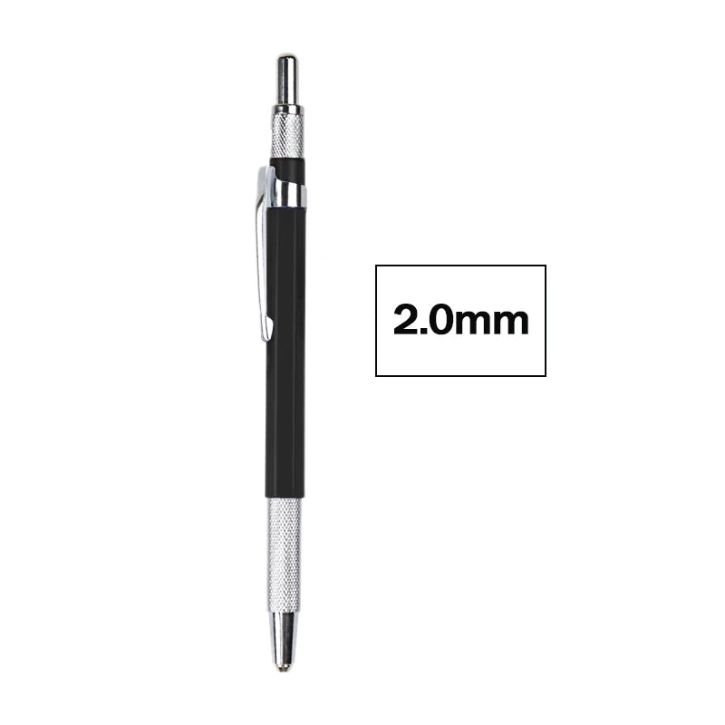 Mechanical Sketch Pencil 2.0mm – Includes 36‑Color Drawing Leads & Replacement Lead Set