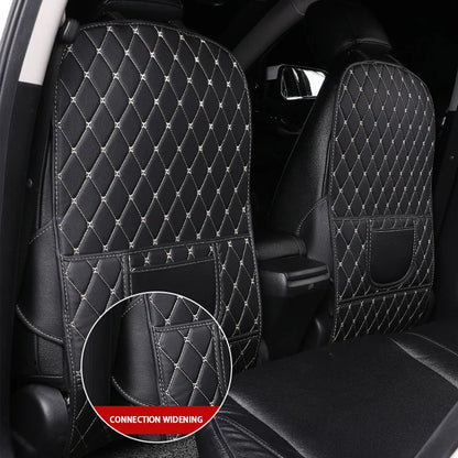 PU Leather Car Seat Back Protector Pad Interior Auto Anti Kick Pads for Kids Child Kick Anti Dirty Protect Mats Auto Accessories