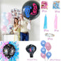 1 Set Giant Boy Or Girl Gender Reveal Black Latex Baby Shower Confetti Ballons