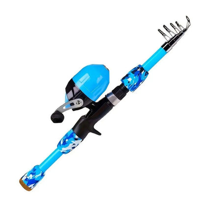 Popular 4 Section Fishing Rod for Children Fishing Sensitive Children Fishing Rod and Reel Set