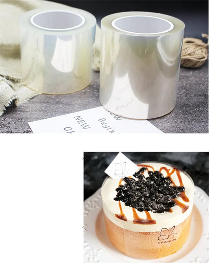 Cake Collars Transparent Cake Rolls Acetate Cake Collar Transparent Chocolate Mousse Collar Baking Surrounding Edge Decorating