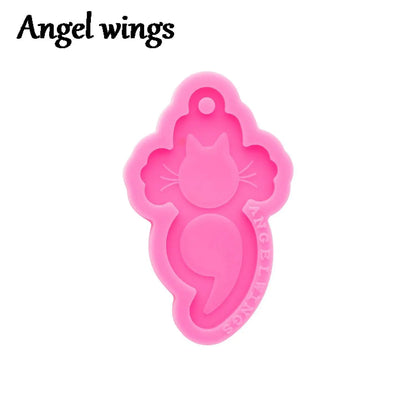 Heart Semicolon & Mouse Bow Silicone Mold – Epoxy Resin Craft Mold