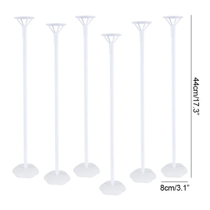 6pcs Balloon Stand Base Balloon Holder Column Support for Adult Kids Birthday Party Wedding Table Decoration Baby Shower Favors
