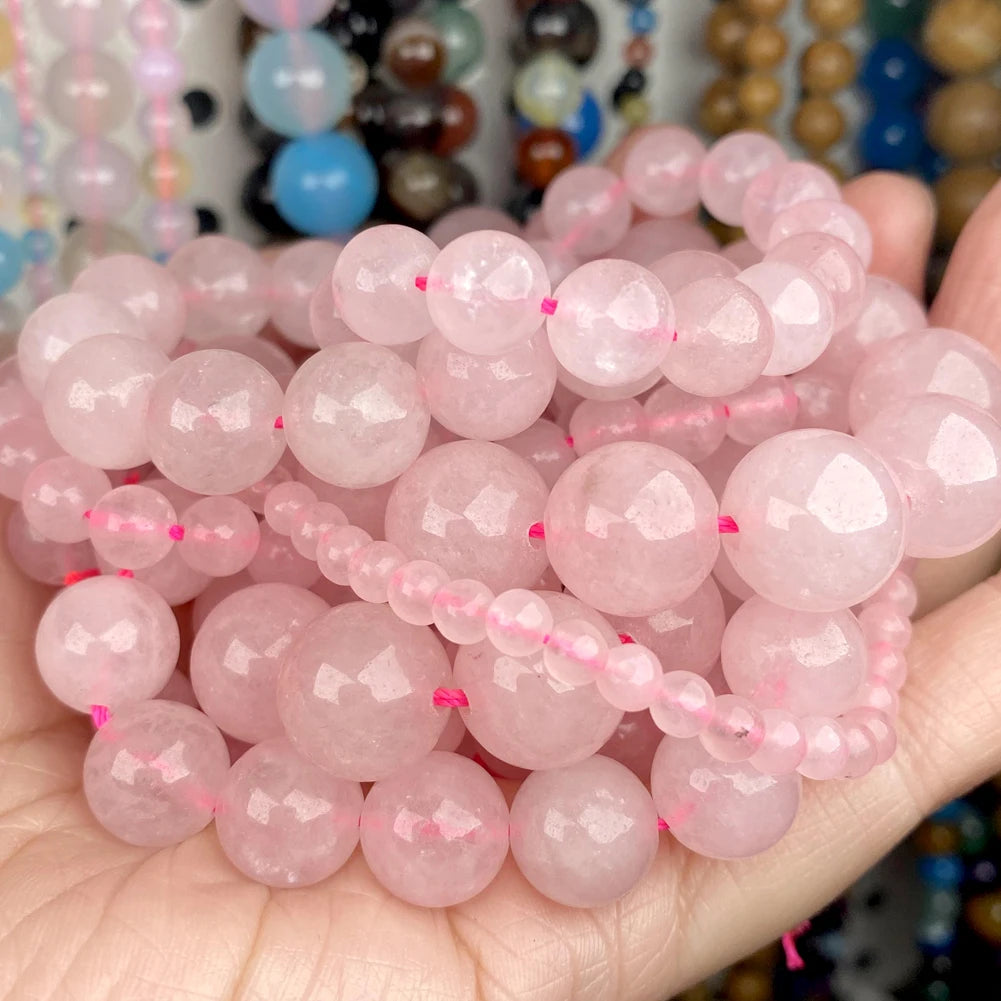 Natural Stone Beads 4-10mm Amethysts Lava Turquoises Agates Jades Garnet Quartzs Beads For Jewelry Making DIY Bracelet Necklace
