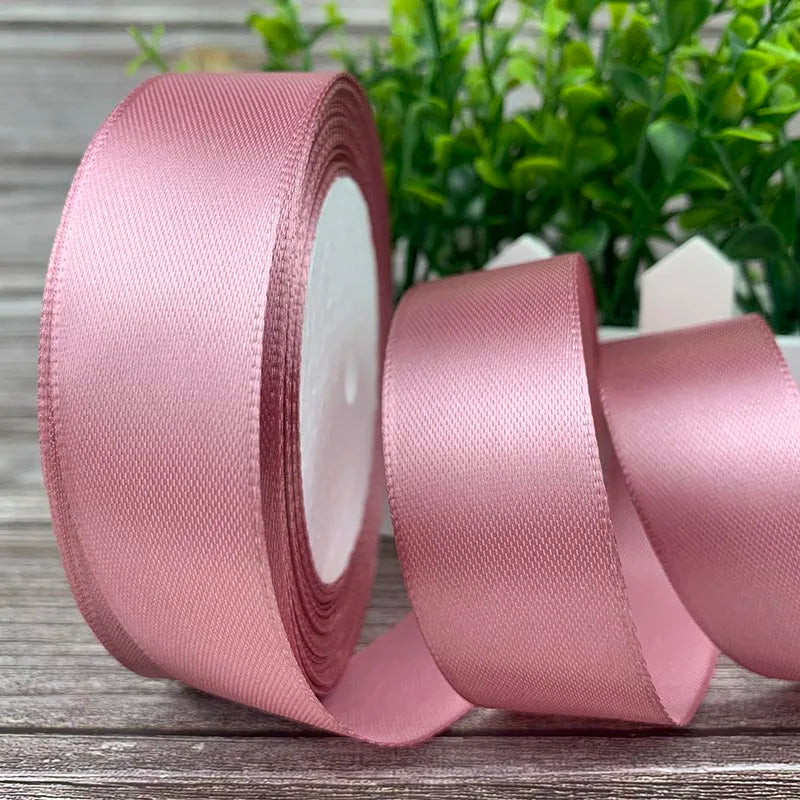 25 Yards/Roll Satin Ribbons For Crafts Bow Handmade Gift Wrapping Christmas Wedding Decorative Ribbon 6/10/15/20/25/40/50mm