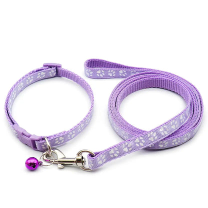 Dog Cat Adjustable Leash  and Collar 24Sets