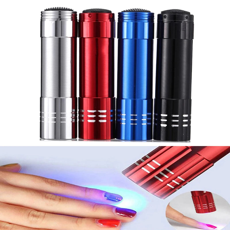 Nail Dryer Mini Portable LED UV Flashlight Manicure Tool