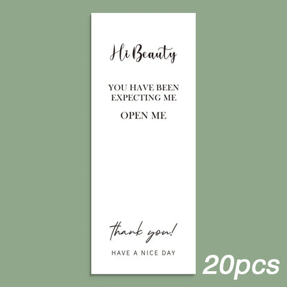 20-50pcs This Package Nice To Meet You Too Sticker Seal Label Thank You Small Business Handmade Merchandise Decoration Stickers