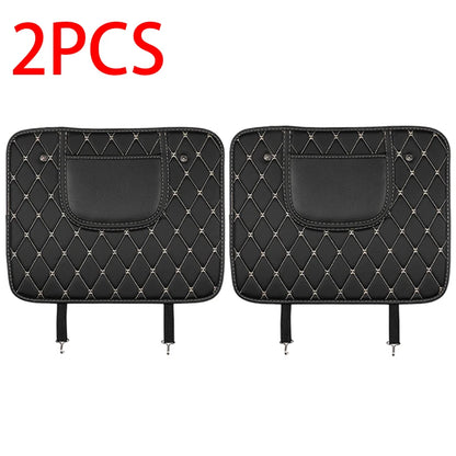 PU Leather Car Seat Back Protector Pad Interior Auto Anti Kick Pads for Kids Child Kick Anti Dirty Protect Mats Auto Accessories