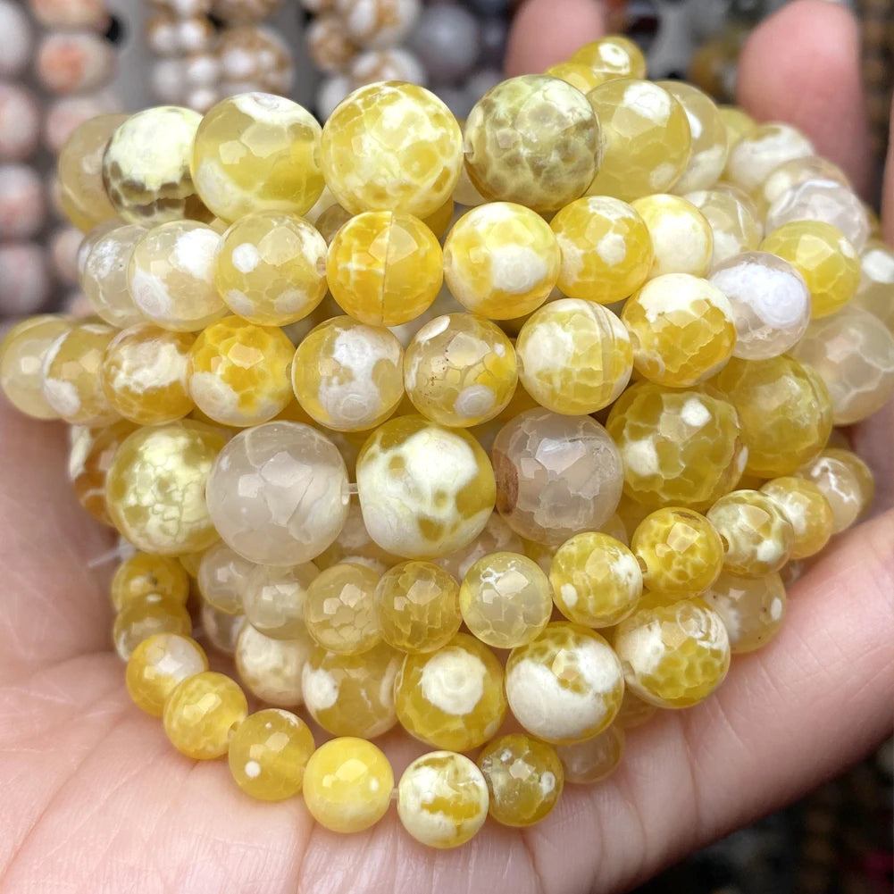 Natural Stone Beads 4-10mm Amethysts Lava Turquoises Agates Jades Garnet Quartzs Beads For Jewelry Making DIY Bracelet Necklace